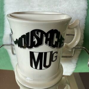 Stylish Moustache Mug - Black and Cream